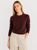Women's Soft Cashmere Blend Crew Neck Sweater