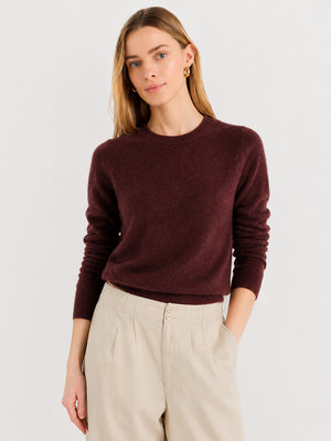 Women's Soft Cashmere Blend Crew Neck Sweater