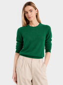 Women's Soft Cashmere Blend Crew Neck Sweater