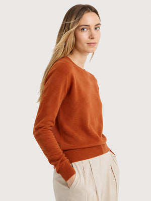 Women's Soft Cashmere Blend Crew Neck Sweater