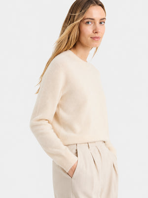 Women's Soft Cashmere Blend Crew Neck Sweater