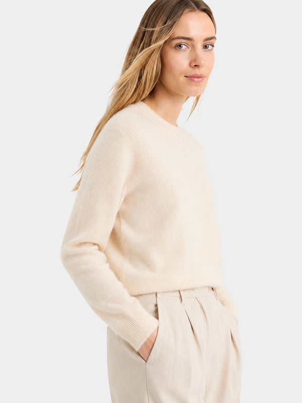 Women's Soft Cashmere Blend Crew Neck Sweater