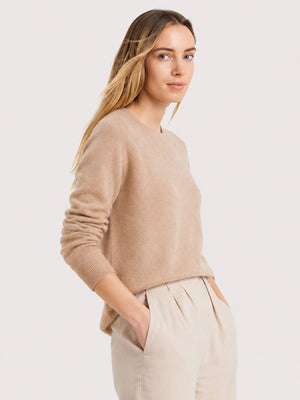 Women's Soft Cashmere Blend Crew Neck Sweater