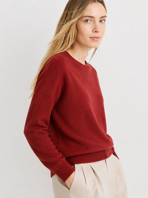 Women's Soft Cashmere Blend Crew Neck Sweater