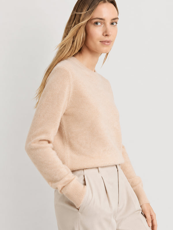 Women's Soft Cashmere Blend Crew Neck Sweater
