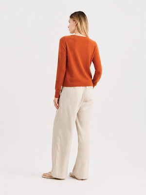 Women's Soft Cashmere Blend Crew Neck Sweater