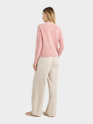 Women's Soft Cashmere Blend Crew Neck Sweater