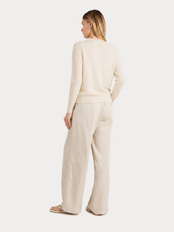 Women's Soft Cashmere Blend Crew Neck Sweater