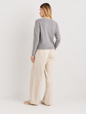 Women's Soft Cashmere Blend Crew Neck Sweater