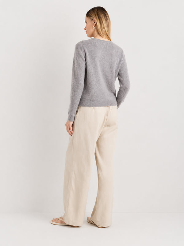 Women's Soft Cashmere Blend Crew Neck Sweater
