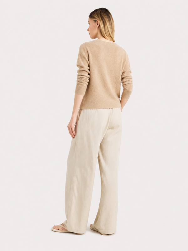 Women's Soft Cashmere Blend Crew Neck Sweater