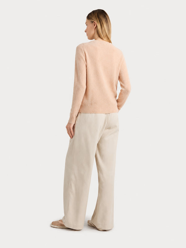 Women's Soft Cashmere Blend Crew Neck Sweater