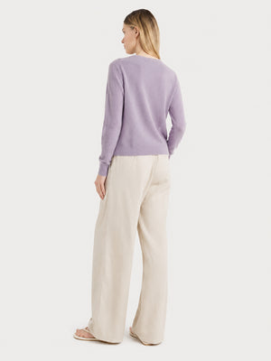 Women's Soft Cashmere Blend Crew Neck Sweater