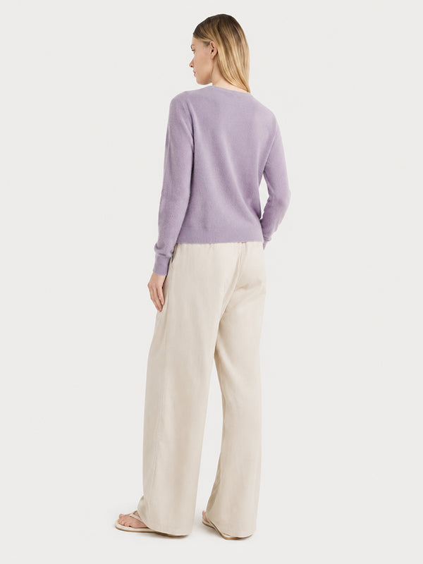 Women's Soft Cashmere Blend Crew Neck Sweater