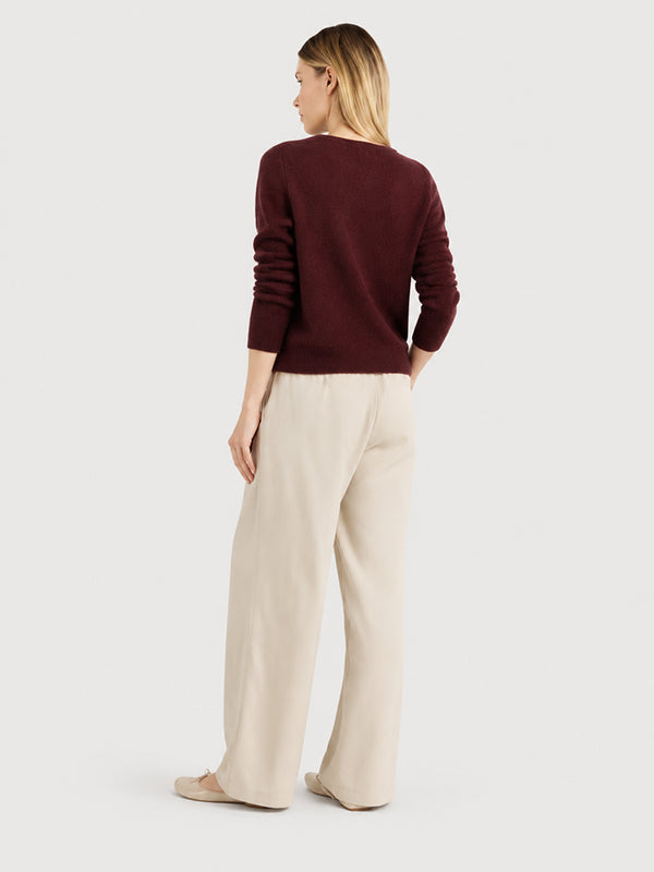 Women's Soft Cashmere Blend Crew Neck Sweater