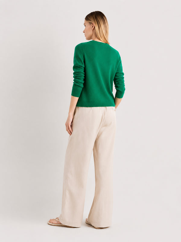 Women's Soft Cashmere Blend Crew Neck Sweater