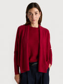 Women’s Luxe Cashmere Batwing Cardigan – Soft Oversized Long Sleeve Knit Sweater