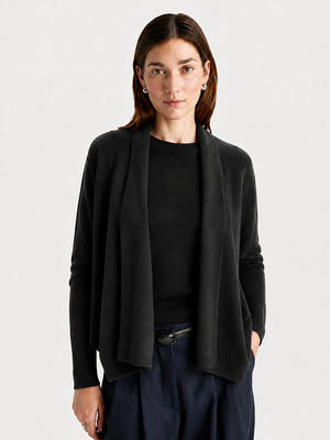 Women’s Luxe Cashmere Batwing Cardigan – Soft Oversized Long Sleeve Knit Sweater