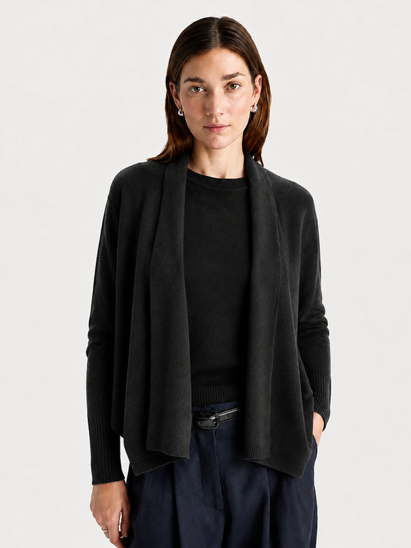 Women’s Luxe Cashmere Batwing Cardigan – Soft Oversized Long Sleeve Knit Sweater