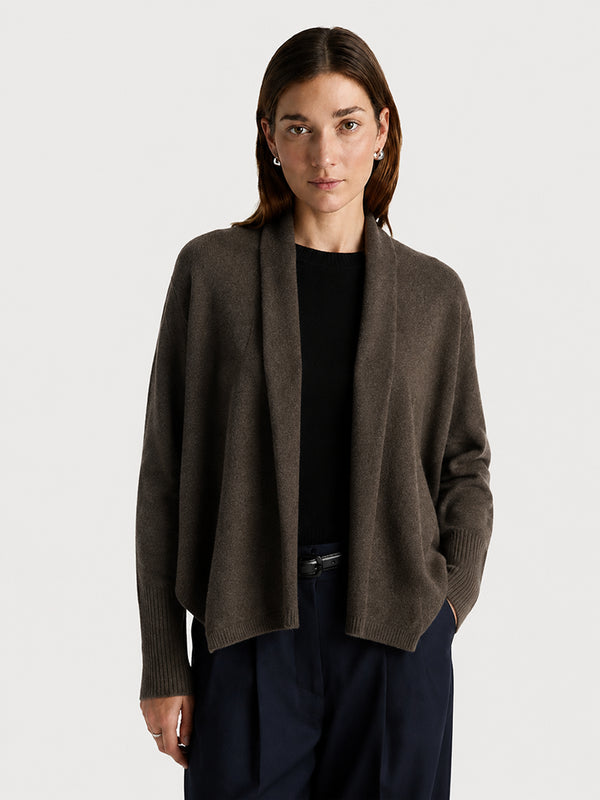 Women’s Luxe Cashmere Batwing Cardigan – Soft Oversized Long Sleeve Knit Sweater