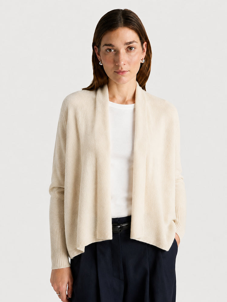Women’s Luxe Cashmere Batwing Cardigan – Soft Oversized Long Sleeve Knit Sweater