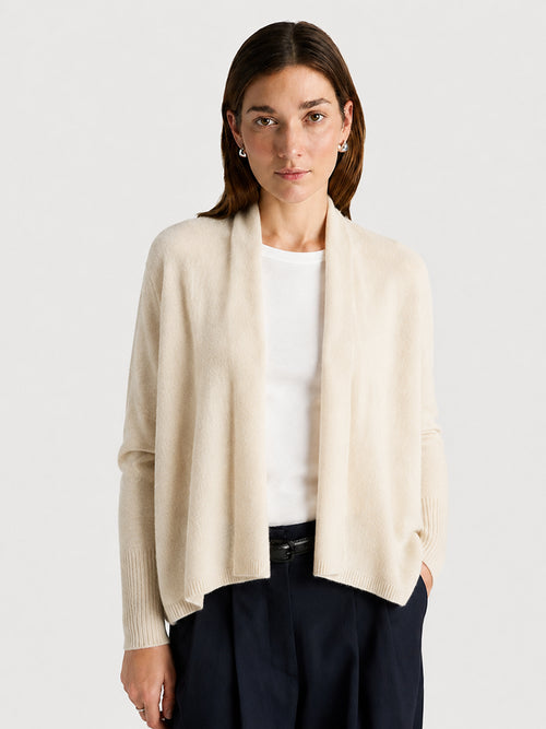 Women’s Luxe Cashmere Batwing Cardigan – Soft Oversized Long Sleeve Knit Sweater