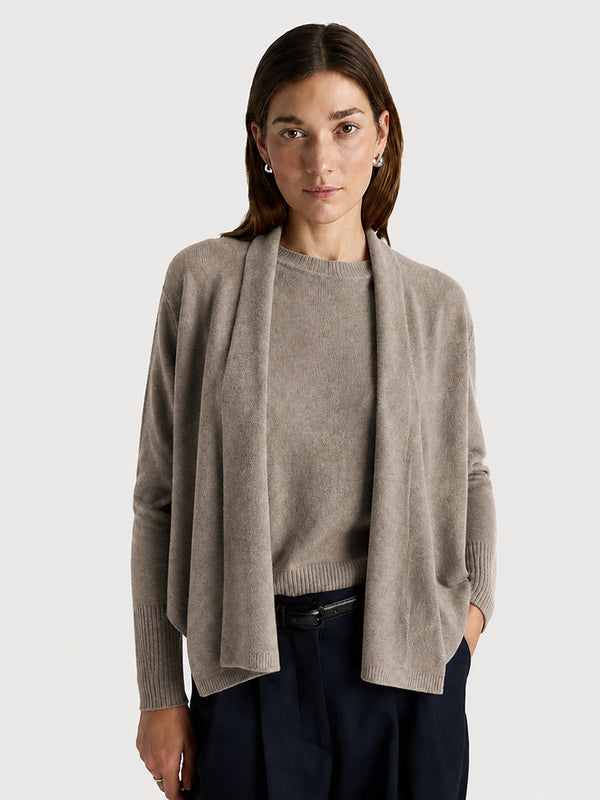 Women’s Luxe Cashmere Batwing Cardigan – Soft Oversized Long Sleeve Knit Sweater