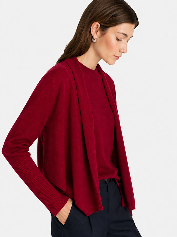 Women’s Luxe Cashmere Batwing Cardigan – Soft Oversized Long Sleeve Knit Sweater