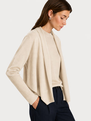 Women’s Luxe Cashmere Batwing Cardigan – Soft Oversized Long Sleeve Knit Sweater