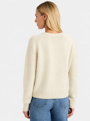 Women's Soft Cashmere V-Neck Knit Sweater
