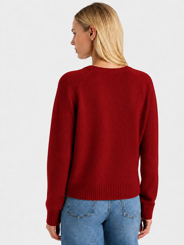 Women's Soft Cashmere V-Neck Knit Sweater
