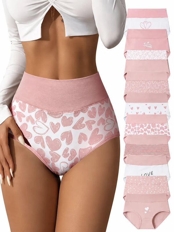 High-Waisted Tummy Control Cotton Panties