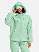 VIP Airplane Mode Travel Zip Hoodie Mega Silk Lined Hood Built In Eye Mask