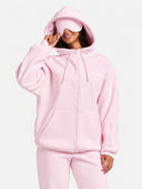 VIP Airplane Mode Travel Zip Hoodie Mega Silk Lined Hood Built In Eye Mask