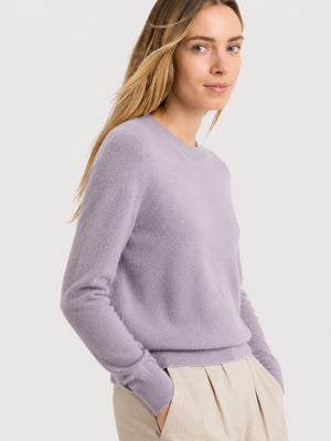 Women's Soft Cashmere Blend Crew Neck Sweater