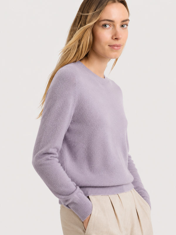 Women's Soft Cashmere Blend Crew Neck Sweater