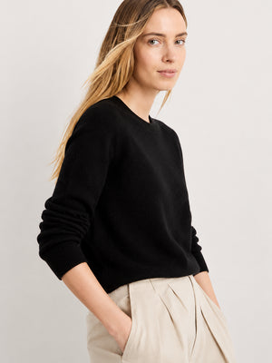 Women's Soft Cashmere Blend Crew Neck Sweater