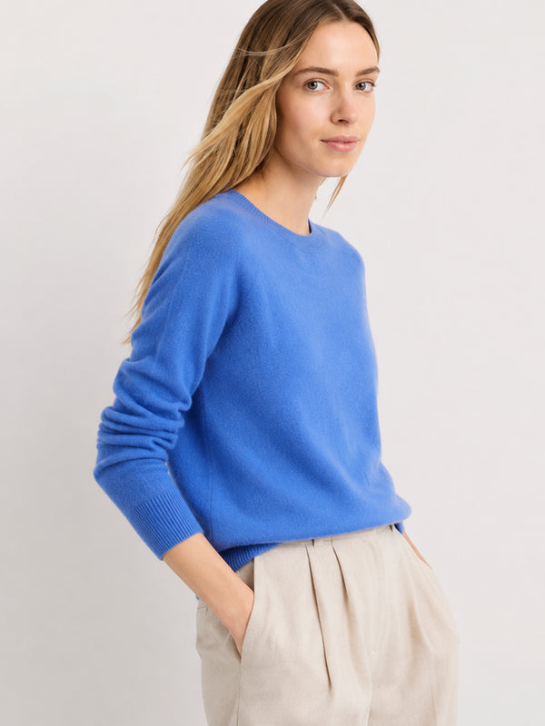 Women's Soft Cashmere Blend Crew Neck Sweater