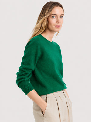 Women's Soft Cashmere Blend Crew Neck Sweater