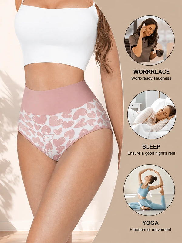 High-Waisted Tummy Control Cotton Panties