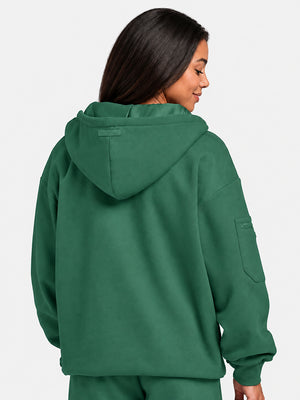 VIP Airplane Mode Travel Zip Hoodie Mega Silk Lined Hood Built In Eye Mask