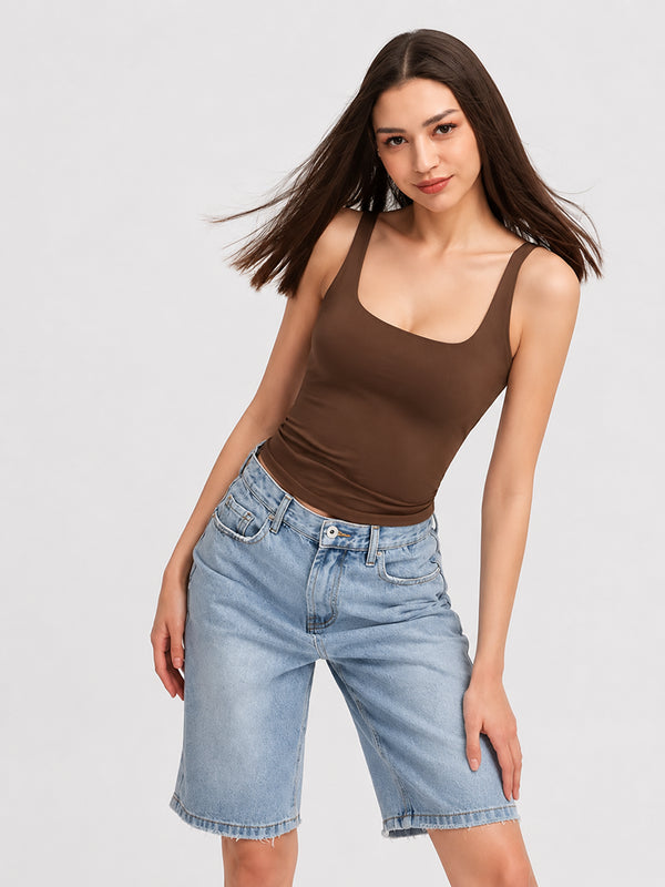 Women's Buttery Soft Square Neck Tank Top