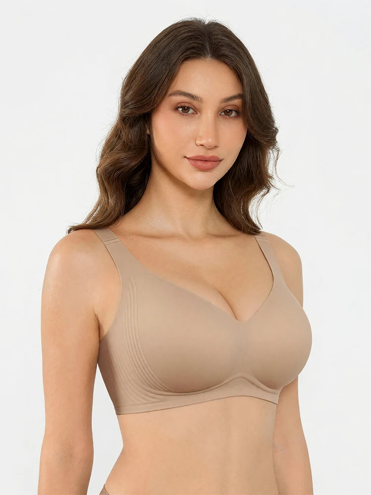 Plus Size Seamless Wireless Full Coverage Bra for Women