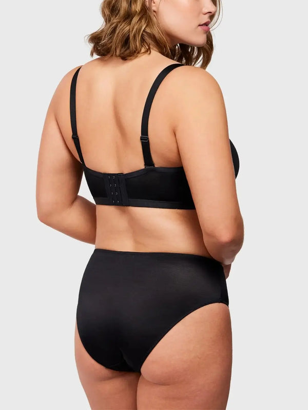 Sheer Mesh Unlined Underwire Strapless Balconette Bra