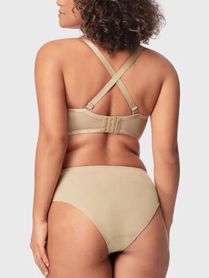 Sheer Mesh Unlined Underwire Strapless Balconette Bra