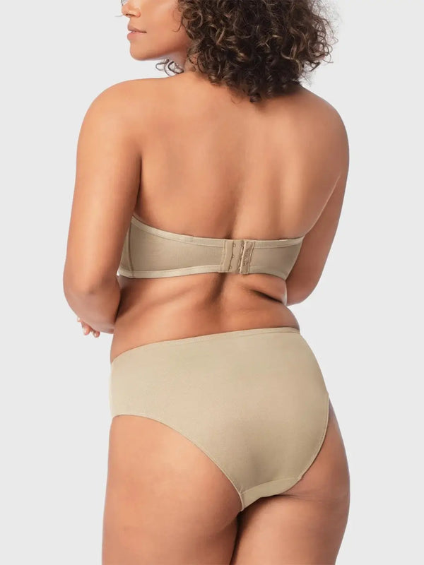 Sheer Mesh Unlined Underwire Strapless Balconette Bra