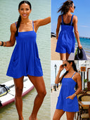 Square Casual Cami Off Shoulder Loose Sports Jumpsuit