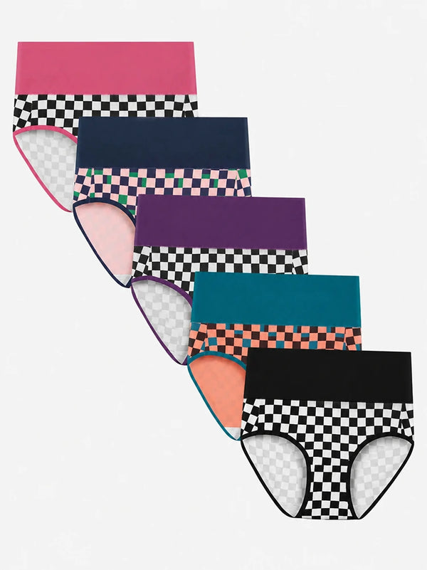 Your Everyday Comfort Starts Here – Soft Cotton High Waist 5-Pack Panties