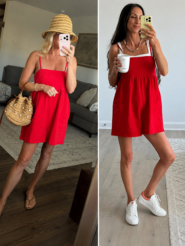 Square Casual Cami Off Shoulder Loose Sports Jumpsuit