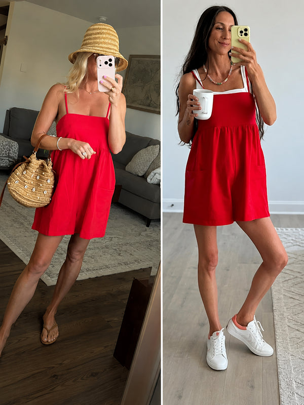 Square Casual Cami Off Shoulder Loose Sports Jumpsuit